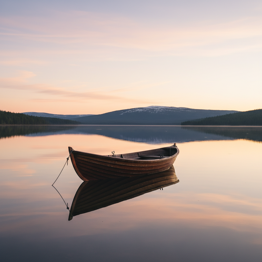 Arctic Reflections: Rowing the Mirror Waters of Lake Sirkkajärvi