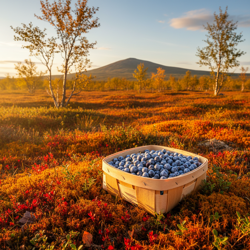 The Azure Harvest: Foraging for Bog Whortleberries on Kätkätunturi