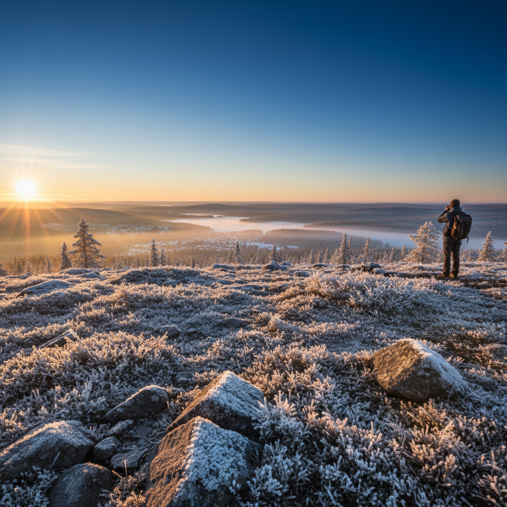 The First Frost: Exploring the Crystalline Trails of Kätkätunturi