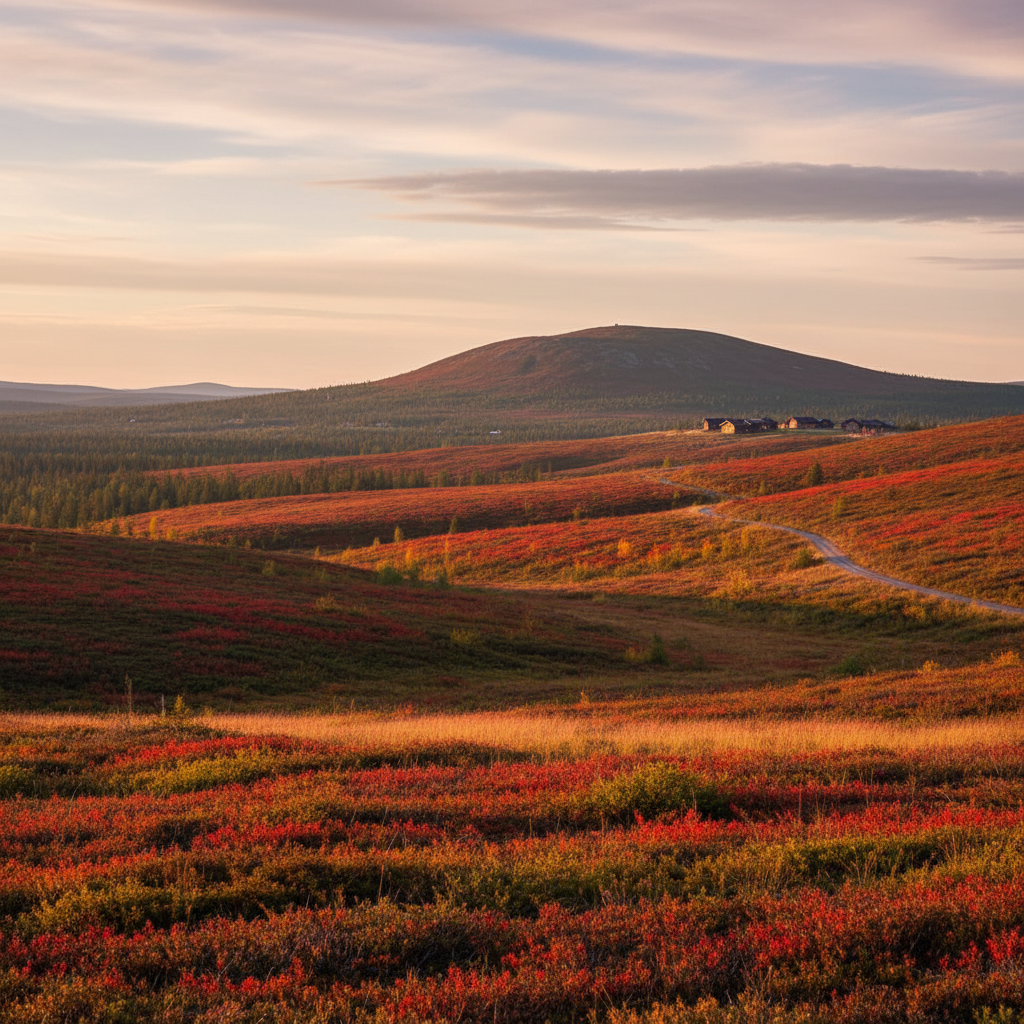 The Ruska Prelude: Witnessing the First Crimson on the Kittilä Fells